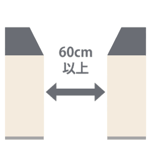 60cm以上