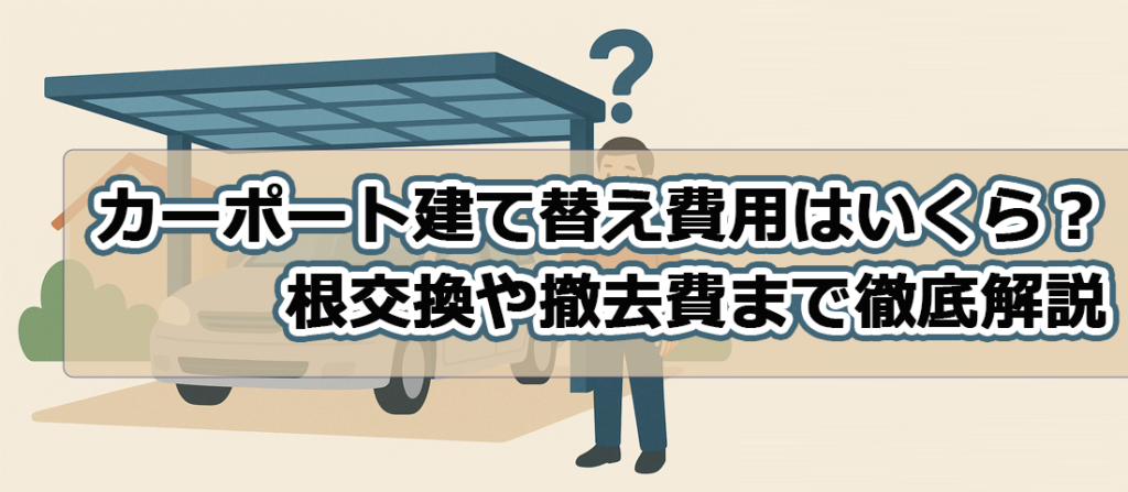 カーポート建て替え費用はいくら?