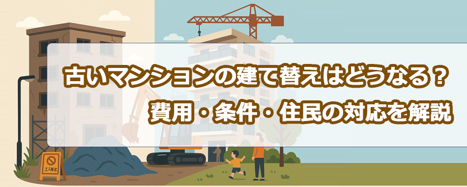 古いマンションの建て替えはどうなる?